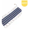 220 Volt 2 Watt 3 Lensli Mavi 2835 SMD Led Modül IP65 10 Adet Modül