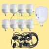 220V 10 Metre Pazarcı Tezgah Aydınlatması 9 Ad 50W Torch Günışığı Ampül 9 Adet E27 Duy Set