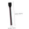Rgb Modül Led Kablolu Erkek Soketli 4 Pin İğneli Birleştirici 5 Adet
