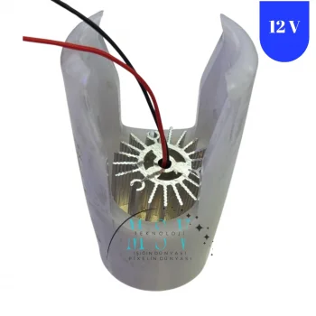 10 Adet 12 Volt 4 Watt Yuvarlak 6500K Beyaz Samsung Ledli Pergola Tente Aydınlatması