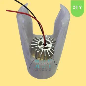 10 Adet 24 Volt 4 Watt Yuvarlak 3000K Günışığı Samsung Ledli Pergola Tente Aydınlatması