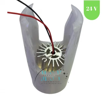 10 Adet 24 Volt 4 Watt Yuvarlak 6500K Beyaz Samsung Ledli Pergola Tente Aydınlatması