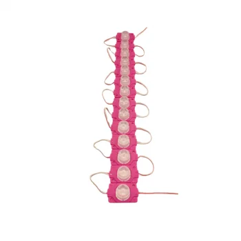 12 Volt 1.5 Watt Tek Lensli Pembe 3030 Led Modül IP65 10 Adet Modül