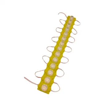 12 Volt 1.5 Watt Tek Lensli Sarı - Amber 3030 Led Modül IP65 10 Adet Modül