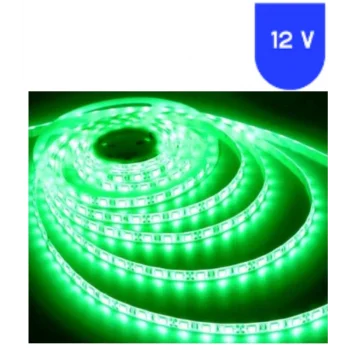 12 Volt 5 mm 2835 SMD Yeşil İç Mekan 120 Ledli 5 Metre Şerit Led