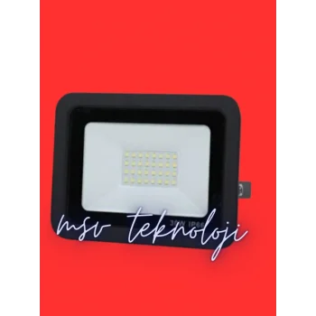 220 Volt 30 Watt Kırmızı Işık Slim Led Projektör IP65