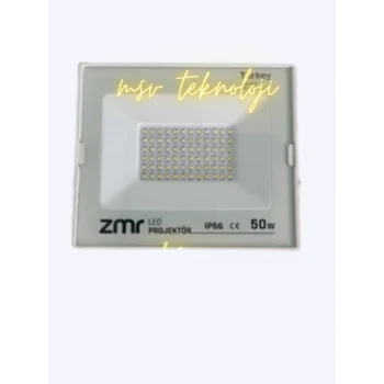 220 Volt 50 Watt zmr Beyaz Slim Kasa 6500K Beyaz Işık IP66 Led Projektör