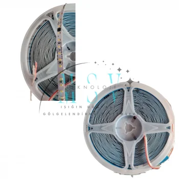 220 Volt 8 mm 2835 SMD 4000K Naturel Beyaz İç Mekan 120 Ledli 10 Metre Şerit Led