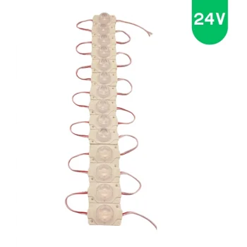 24 Volt 1.5 Watt Tek Lensli Beyaz 2835 Led Modül IP65 10 Adet Modül