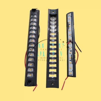 24 Volt Samsung Ledli Mercekli Antrasit Kasa 3000K Günışığı Pergola Led IP20