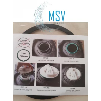 Renault Marka Kango-Clio-Megane-Dacia Modelleri Yeni Dizayn Siyah Renk Şamandıra Contası Sızdırmaz