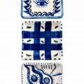 3 lü Seramik Çerezlik Seti 9x9 cm