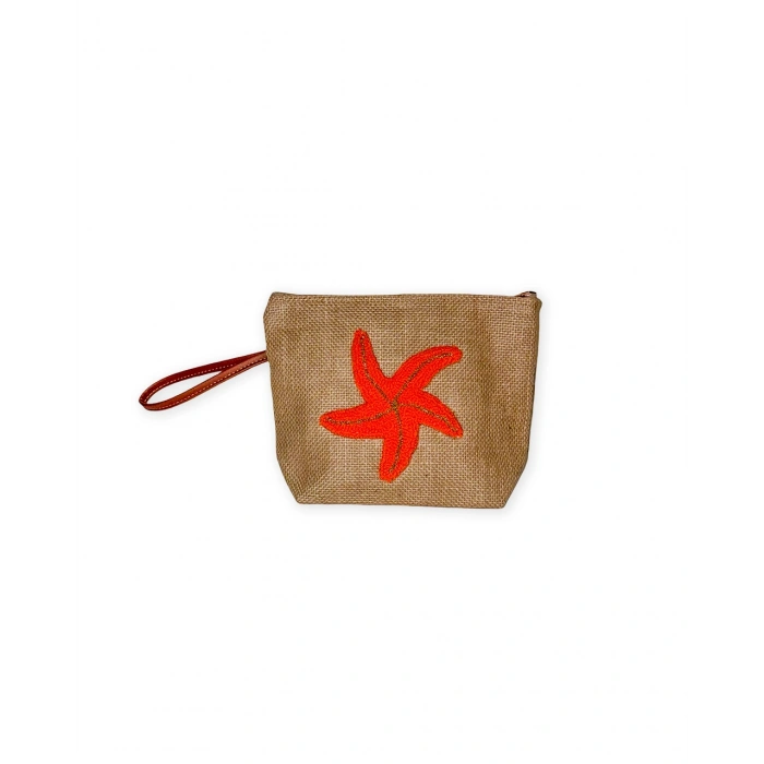 DENİZ YILDIZI DESENLİ PUNCH EL ÇANTASI