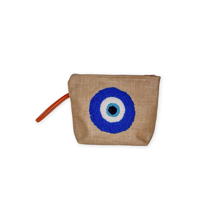 NAZAR BONCUK DESENLİ PUNCH EL ÇANTASI