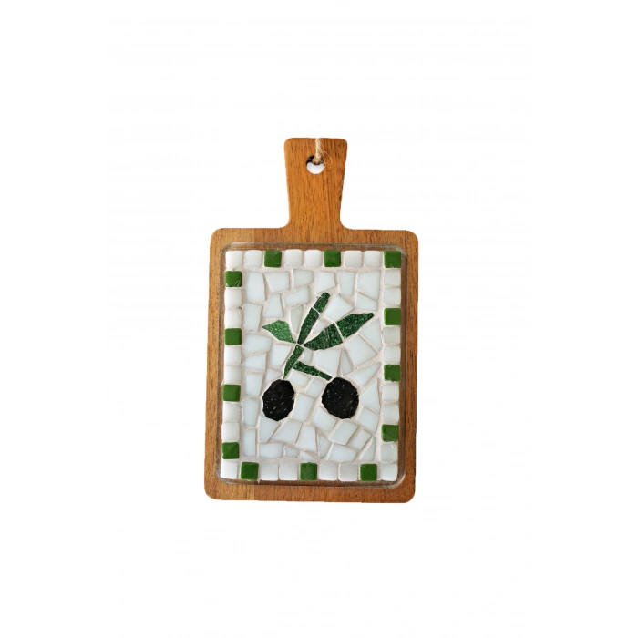 ZEYTİN DESENLİ KARE MOZAİK DUVAR SÜSÜ