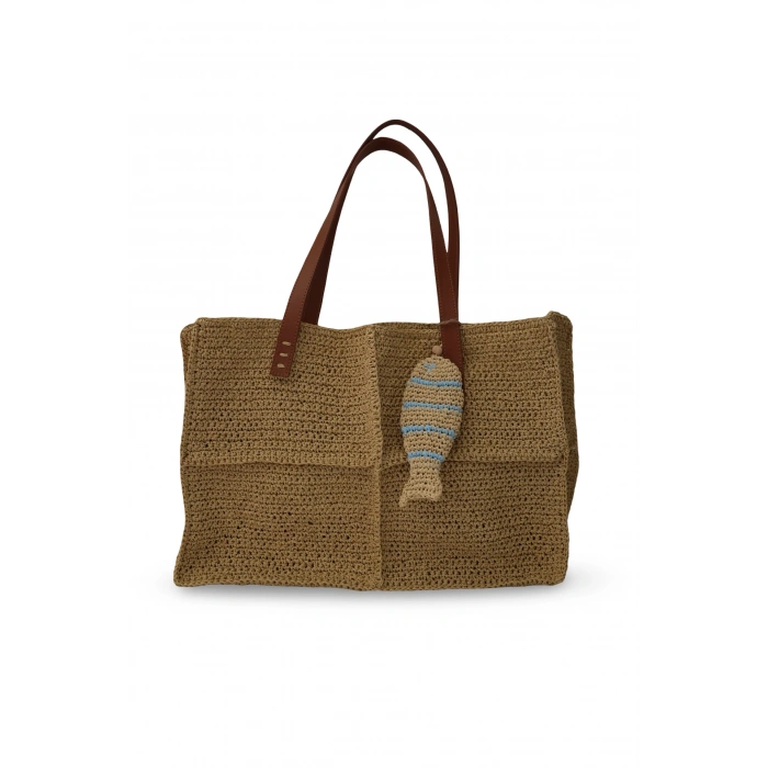 KREM RENGİ OMUZ ÇANTASI