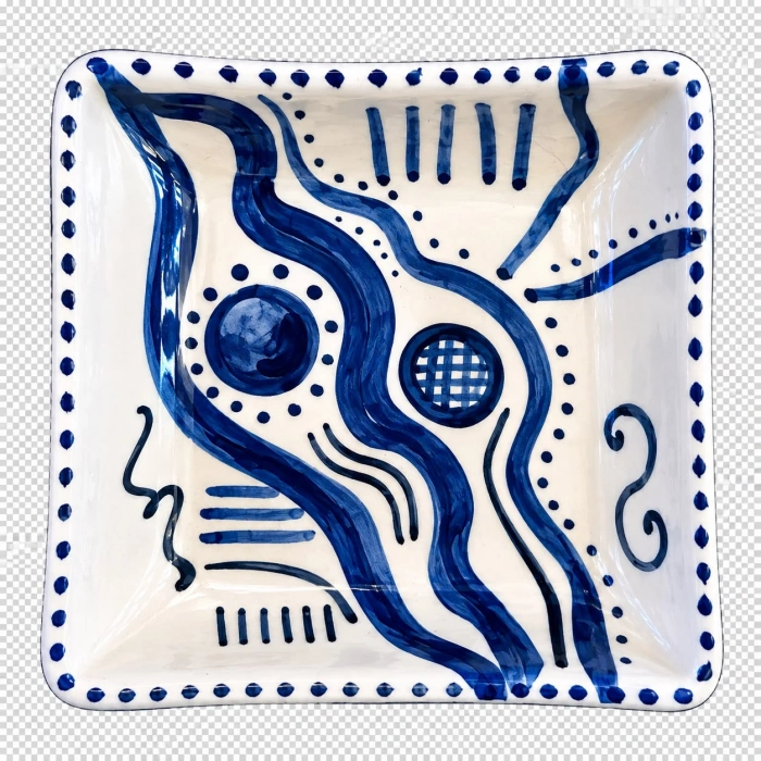 3 lü Seramik Çerezlik Seti 9x9 cm