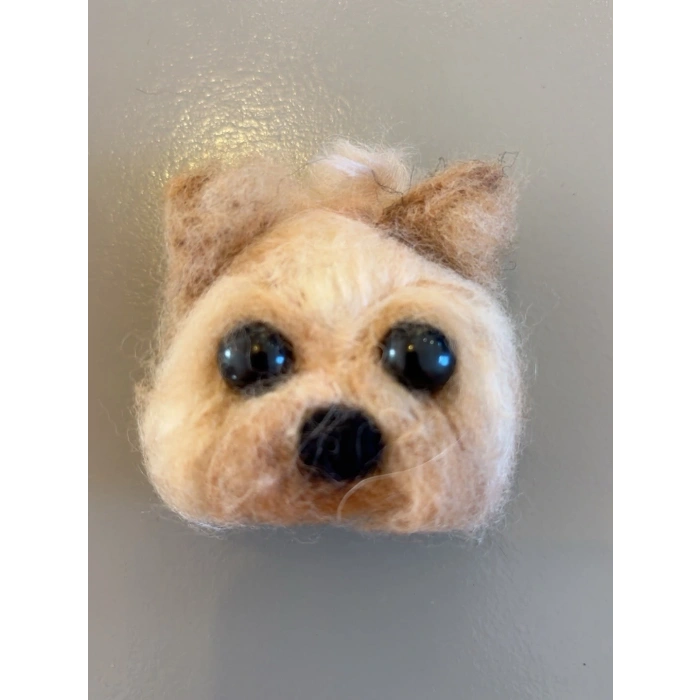 El Yapımı Köpek Keçe Broş ve Yaka İğnesi