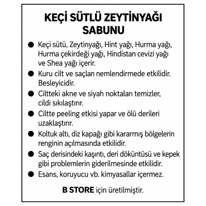 Keçi Sütlü Doğal Sabun (2 li satılmaktadır.)