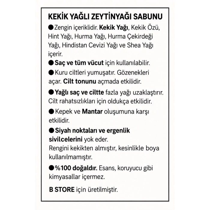 Kekik Yağlı Zeytinyağı Sabun (2 li satılmaktadır.)