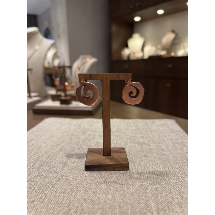 Otantik Tasarım Bronz Nar Kadın Küpesi