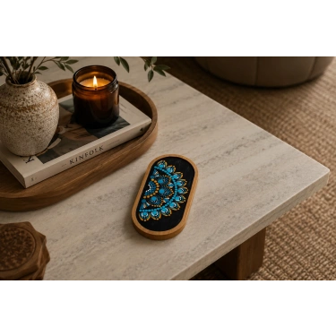 MANDALA TEK KİŞİLK SUNUM TEPSİSİ