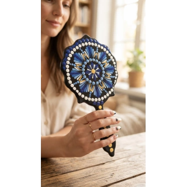 El Yapımı Mandala El Aynası