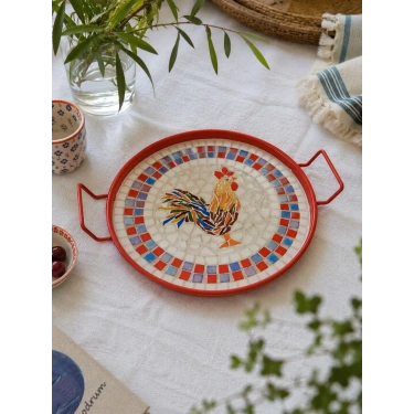 KULPLU MOZAİK TEPSİ