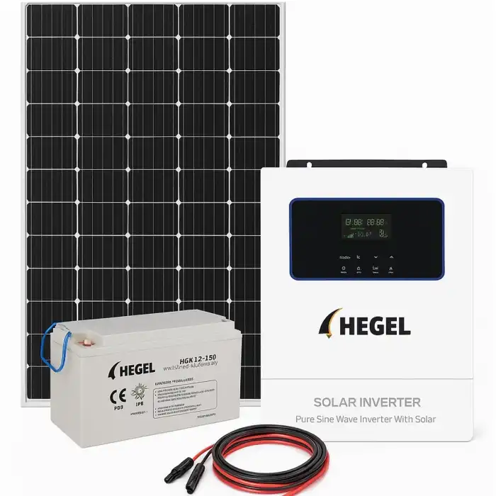 6.2 kW Bağ Evi, Bahçe, Tiny House Paketi - 9.6 kW Jel Akülü