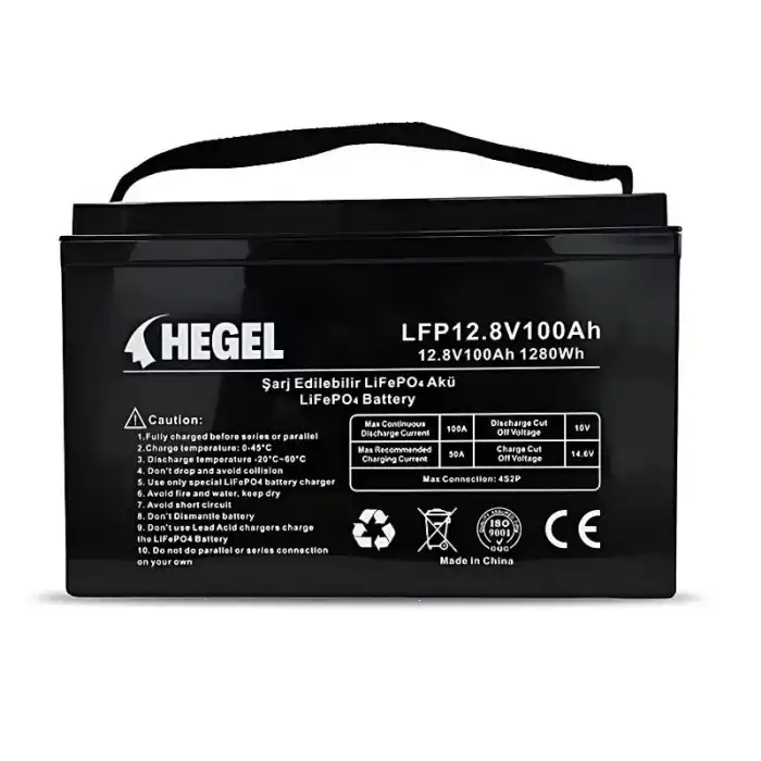 Hegel Lityum Akü 12.8V 100Ah LiFePO4