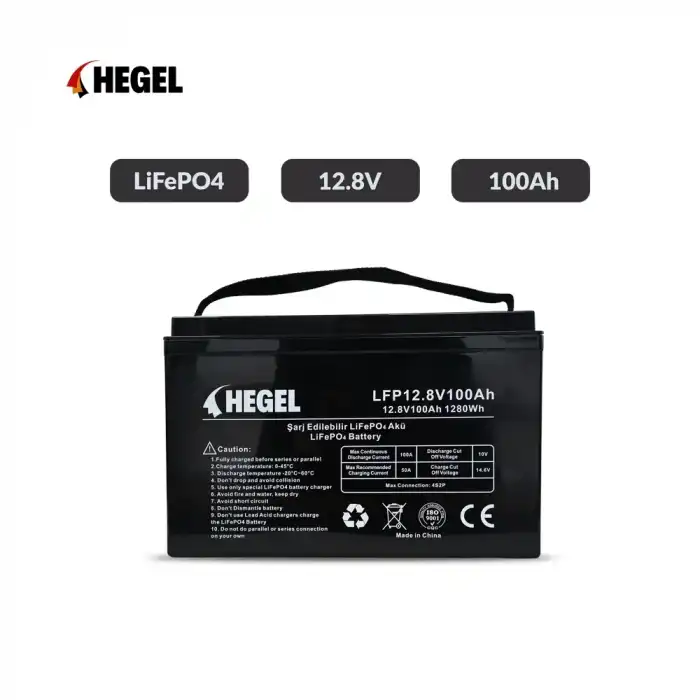Hegel Lityum Akü 12.8V 100Ah LiFePO4