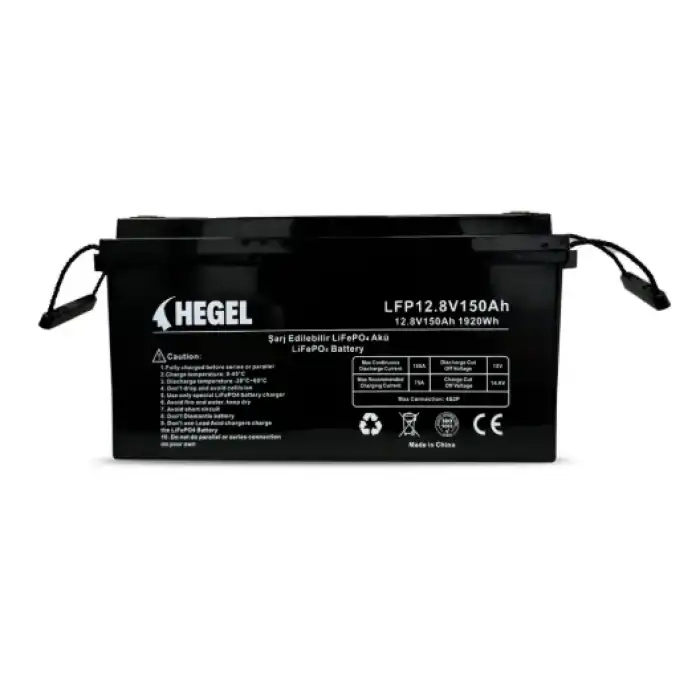 Hegel Lityum Akü 12.8V 150Ah LiFePO4