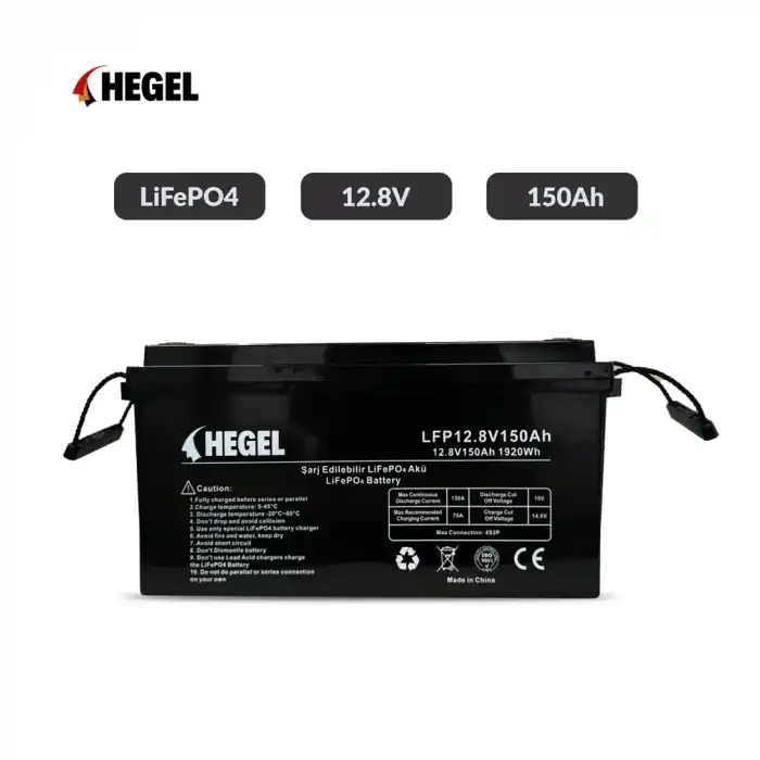 Hegel Lityum Akü 12.8V 150Ah LiFePO4