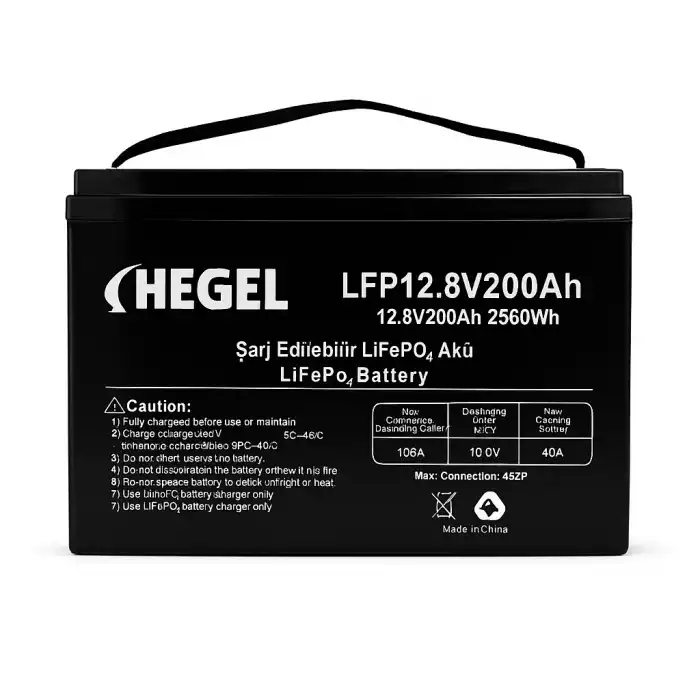 Hegel Lityum Akü 12.8V 200Ah LiFePO4