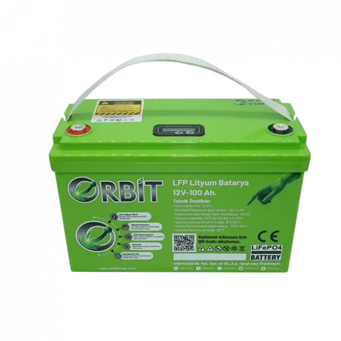 Orbit 12 V 100 Ah Lityum LiFePO4 Akü-Marin Tip (VP)