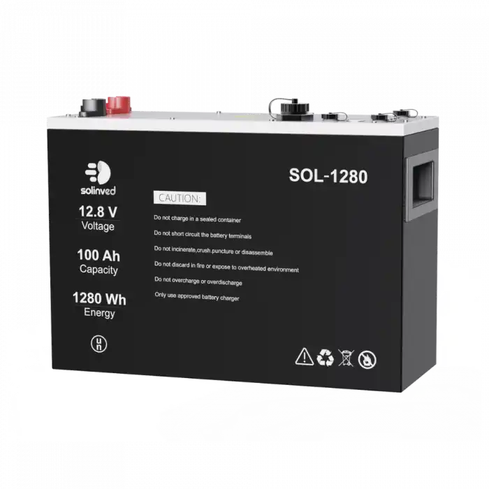 Solinved 12.8 V 100Ah Lityum Akü