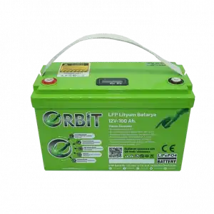 Orbit 12 V 100 Ah Lityum LiFePO4 Akü-Marin Tip (VP)