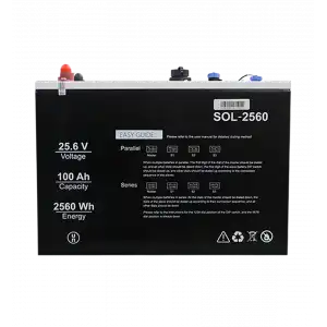 SOLINVED 25.6 V 100Ah Lityum Akü