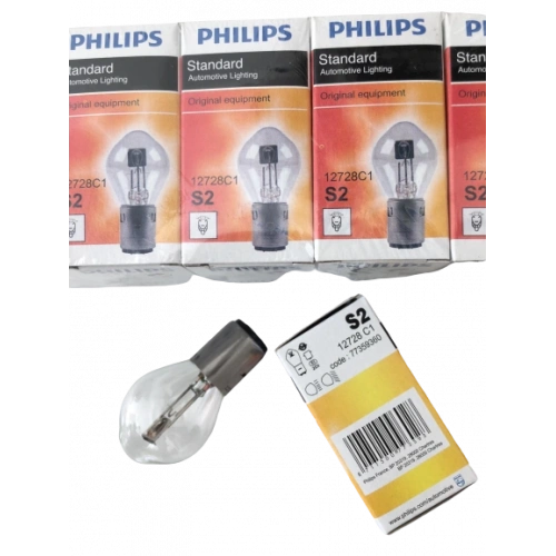 10 ADET MOTOSİKLET FAR AMPUL S2 12x35/35 BOSCH TİPİ PHLIPS