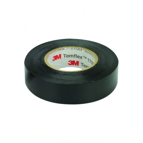 3M Temflex 1300e Siyah Pvc Izole Bant 0.13x19x0.1m Izole Elektrik Bandı 1 Adet