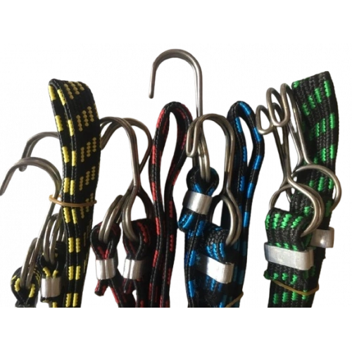 4 Adet Bagaj Lastiği 5x15x100Cm Çelik Kancalı A+++ Kalite