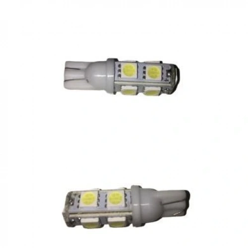 9 Led Beyaz Işık Dipsiz Park Ampul T10 Led