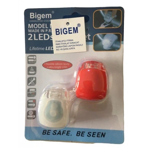 Bisiklet Ön-Arka Silikon Far Stop Lamba Tk BM-605