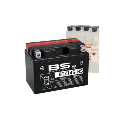 Bs Battery Btz14s-bs 12v 11.8ah Motosiklet Aküsü Agm Bakımsız 230cca Sızdırmaz Mf Akü