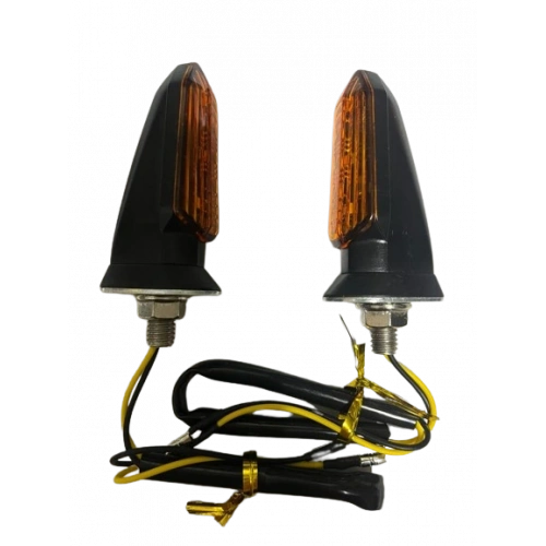 Carub Motosiklet Sinyal Lamba Üniversal 12V Sarı Cam Sarı Led 2Li
