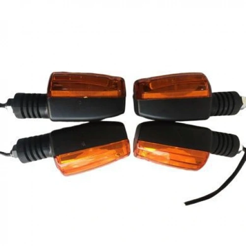 Cg/Ybr 4Lü Sinyal Lambası Ampullu Set Sarı Camlı