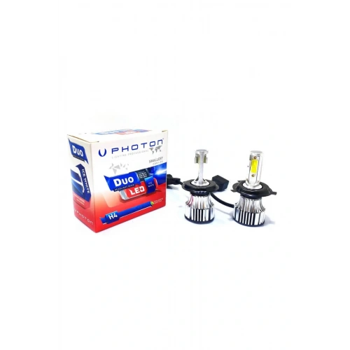Far Kısa Uzun Led Aydınlatma Ampul Duo H4 Zenon Fanlı Ampul Seti