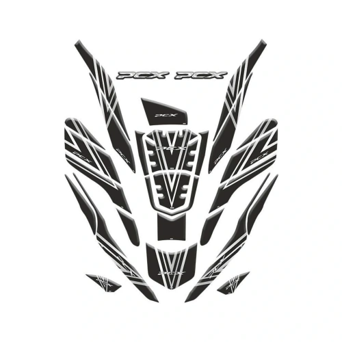 GOGOPREMİUM HONDA PCX 2021 - 2023 UYUMLU TANK PAD SET 001