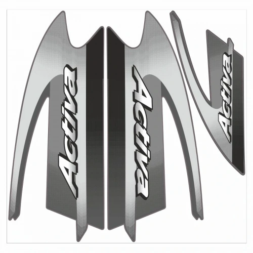 Honda Activa Komple Çıkartma Seti Gri