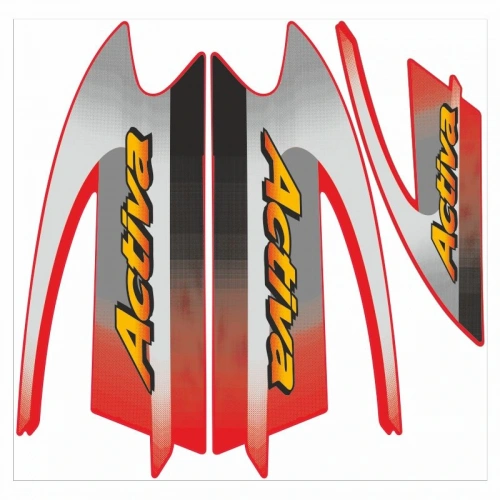 Honda Activa Komple Çıkartma Seti Kırmızı